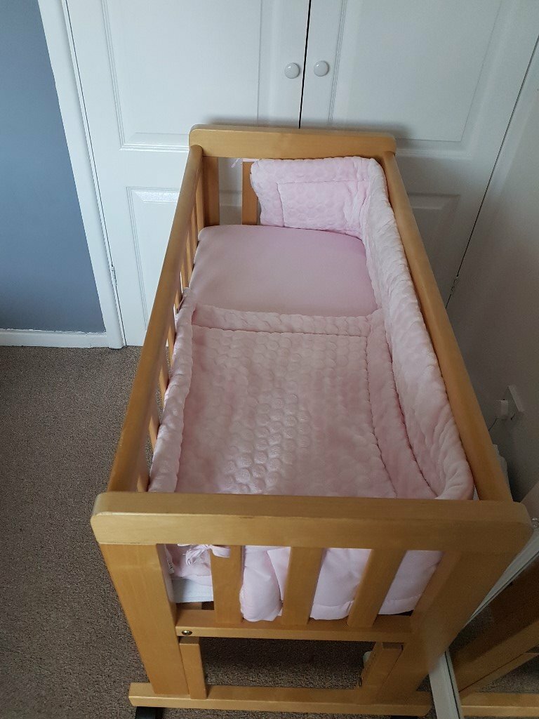 light oak crib